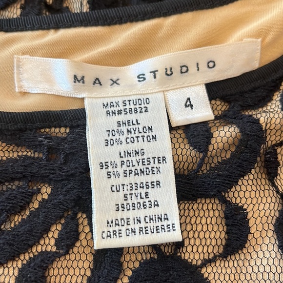 Black and Cream Lace Dress - Picture 5 of 5